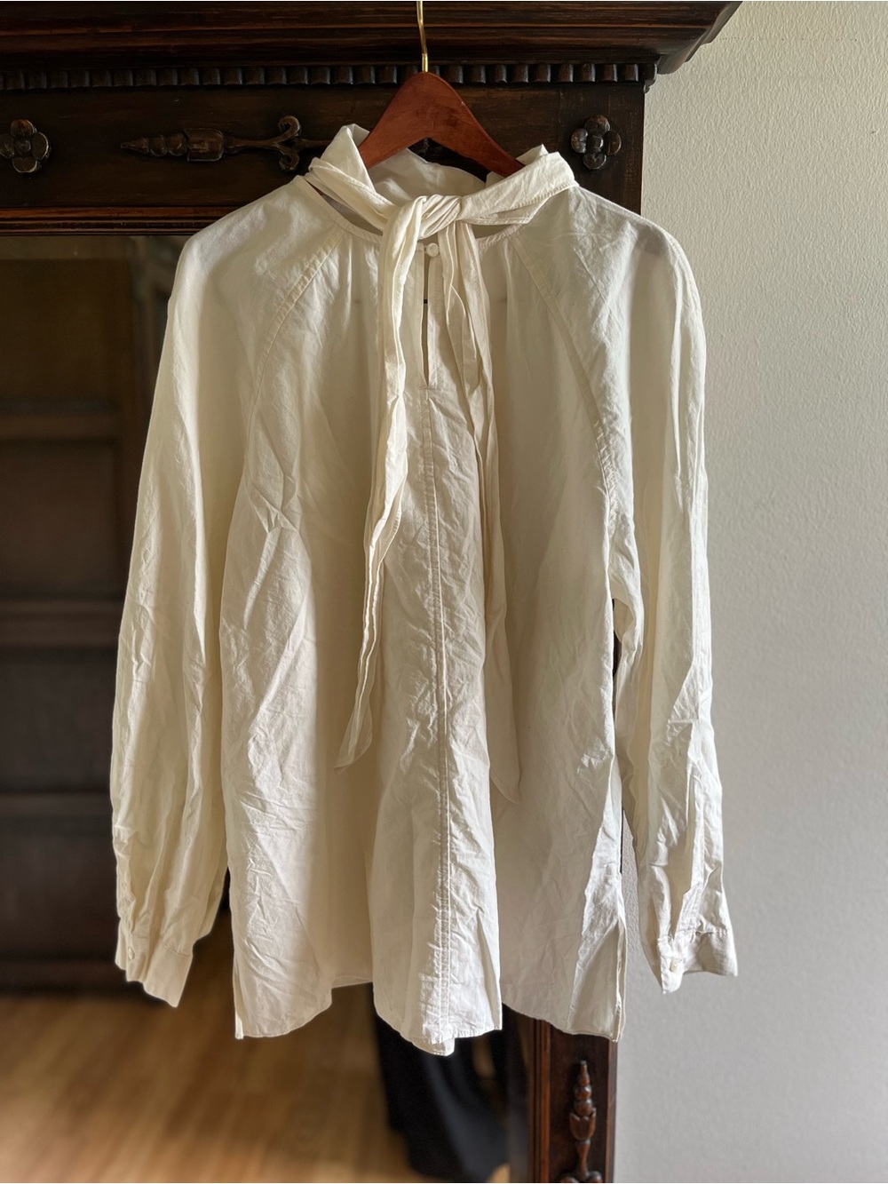 Vintage Scarf Neck Blouse